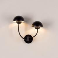 Nohr Wandlamp Lakitha 2-lamps - Zwart