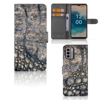 Nokia G22 | Telefoonhoesje | Met pasjeshouder | Krokodillenprint