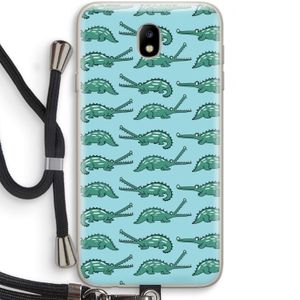 Kroko: Samsung Galaxy J7 (2017) Transparant Hoesje met koord