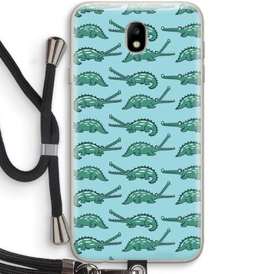 Kroko: Samsung Galaxy J7 (2017) Transparant Hoesje met koord