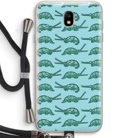 Kroko: Samsung Galaxy J7 (2017) Transparant Hoesje met koord