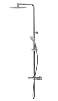 Xenz Duero regendouche set thermostaatkraan 2-weg messing chroom