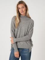 Cashmere trui met franje