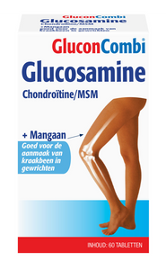 Leef Vitaal GluconCombi Glucosamine Chondroïtine/MSM Tabletten
