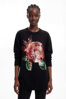 Oversized trui pailletten M. Christian Lacroix - BLACK - M