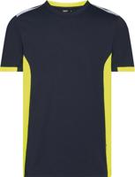 DASSY t-shirt tampico nachtblauw/fluogeel xl