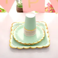 Tafeldecoratieset Pastel Mintgroen Tafeldecoratieset Pastel Mintgroen