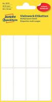 Etiket avery 3079 50x19mm wit 48st