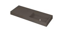 Wastafel INK Momento 1200x450x90 mm Quartz beton 3421448 Wastafel INK Momento 1200x450x90 mm Quartz beton 3421448