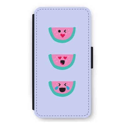 Smiley watermeloen: iPhone 11 Flip Hoesje