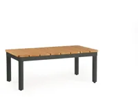 Tierra Outdoor lounge tuintafel sola teak 76x40x30cm charcoal