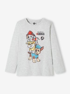 T-shirt lange mouwen jongens Pat' Patrouille® grijs gechineerd