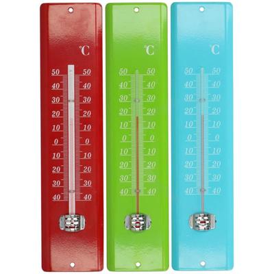 Kinzo thermometer metaal 29,5x7x2cm