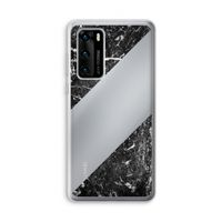 Zwart marmer: Huawei P40 Transparant Hoesje