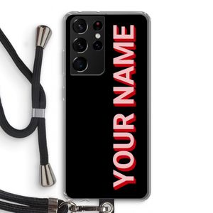 Namecase: Samsung Galaxy S21 Ultra Transparant Hoesje met koord