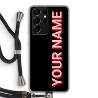 Namecase: Samsung Galaxy S21 Ultra Transparant Hoesje met koord