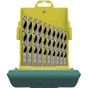 Heller Tools 28708 1 Hout-spiraalboorset 10-delig 3 mm, 4 mm, 5 mm, 6 mm, 7 mm, 8 mm, 9 mm, 10 mm, 11 mm, 12 mm Cilinderschacht 1 set(s)