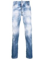 DSQUARED2 jean Cool Guy à effet délavé - Bleu