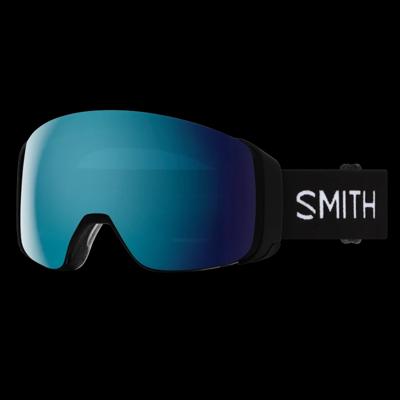 Smith 4D Mag Sneeuwbril Black - ChromaPop Sun Blue Mirror One Size