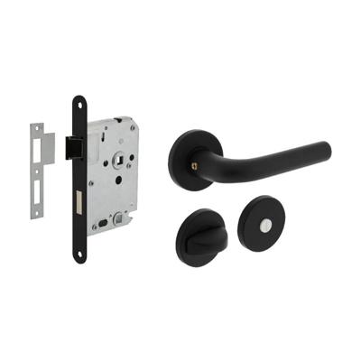 Intersteel Compleet deurklinksetEucla toilet zwart - 0023.210016