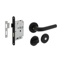 Intersteel Compleet deurklinksetEucla toilet zwart - 0023.210016