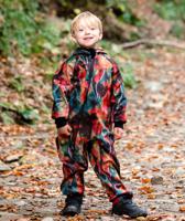 Waterproof Softshell Overall Comfy Abstract Autumn Jumpsuit - thumbnail