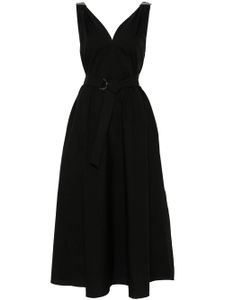 Brunello Cucinelli robe ceinturée à design sans manches - Noir