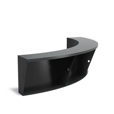 Keerwand + zitrand aluminium 200 x 60 cm binnenbocht