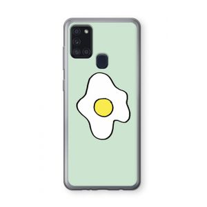 Spiegelei: Samsung Galaxy A21s Transparant Hoesje