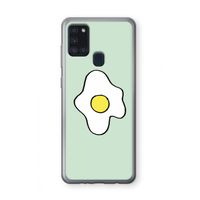 Spiegelei: Samsung Galaxy A21s Transparant Hoesje