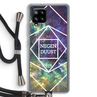 Negenduust ruimte: Samsung Galaxy A42 5G Transparant Hoesje met koord