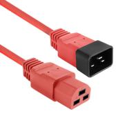 ACT AK5362 Netsnoer C20 - C21 IEC60320 | Rood | 2 meter