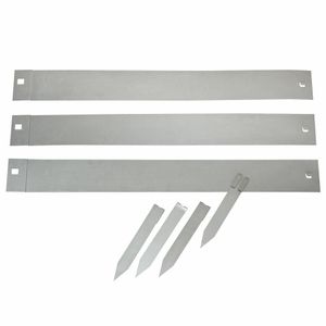 Nature grasrand set grijs 3 x 91 cm