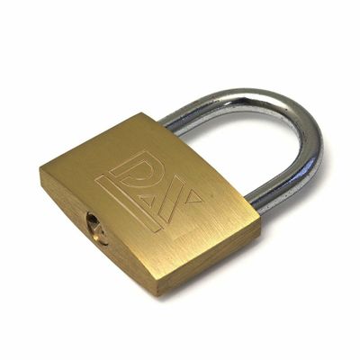 Hangslot met 2 sleutels - 40 mm - messing - kofferslot Hangslot met 2 sleutels - 40 mm - messing - kofferslot