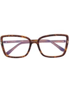 TOM FORD Eyewear lunettes de vue à monture carrée - Marron