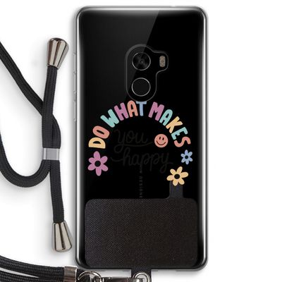 Happy days: Xiaomi Mi Mix 2 Transparant Hoesje met koord