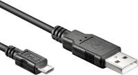 Valueline USB 2.0 A naar Micro B kabel M/M 1m