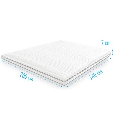 Traagschuim NASA topdekmatras/topper 140x200 dikte 7 cm
