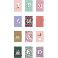 Creativ Company Index divider, a5, aantal pagina&apos;s 12, goud, rood, koraal, 1 stuk