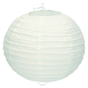 Ijsblauwe bol lampion 25 cm - Feestlampionnen