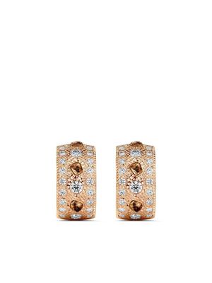 De Beers Jewellers boucles d'oreilles en or rose 18ct serties de diamants