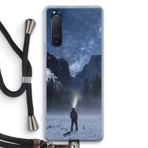Wanderlust: Sony Xperia 5 II Transparant Hoesje met koord