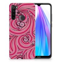 Xiaomi Redmi Note 8T Hoesje maken Swirl Pink - thumbnail