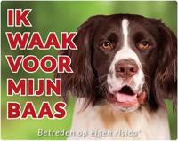 Drentsche Patrijshond Waakbord - Ik waak voor mijn Baas