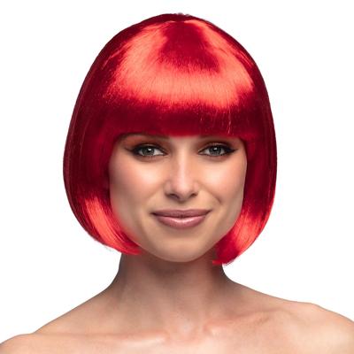 Pruik Cabaret rood