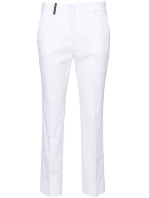 Peserico pantalon de costume à pinces - Blanc