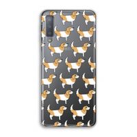 Doggy: Samsung Galaxy A7 (2018) Transparant Hoesje