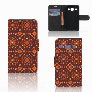 Samsung Galaxy Core i8260 Telefoon Hoesje Batik Brown