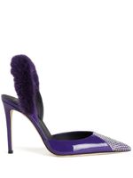 Giuseppe Zanotti escarpins Henriette Strass à ornements en cristal - Violet