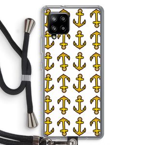 Musketon Anchor: Samsung Galaxy A42 5G Transparant Hoesje met koord
